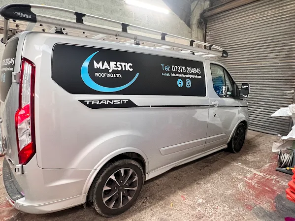 Majestic Roofing branded van